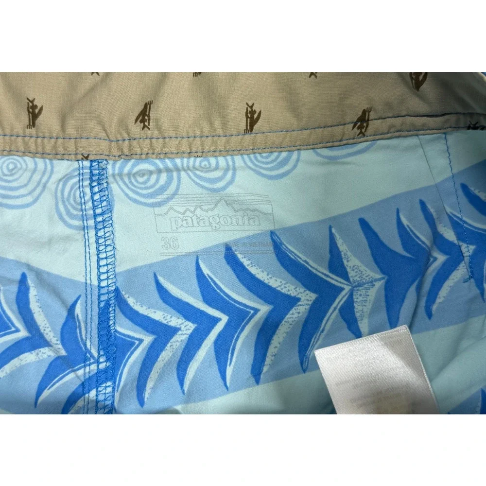 Patagonia Men's Scallop Wavefarer Boardshort Size 36 Stretch QuickDry Outdoor 9